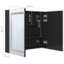 Glossy black LED mirror bathroom cabinet 80x12x68 cm by vidaXL, bathroom vanities - Ref: Foro24-326512, Price: 165,98 €, Disc...