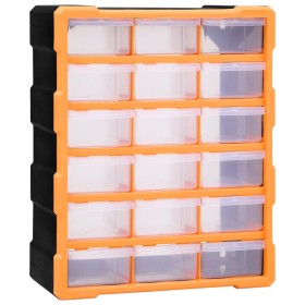 Multi-drawer organizer with 18 intermediate drawers 38x16x47 cm by vidaXL, Toolboxes - Ref: Foro24-149597, Price: 39,57 €, Di...