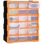 Organizer mit mehreren Schubladen und 18 Zwischenschubladen 38x16x47 cm von vidaXL, Werkzeugkästen - Ref: Foro24-149597, Prei...