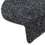 Alfombrilla autoadhesiva escalera 5 uds 65x21x4 cm negro de vidaXL, Alfombrillas para escalones - Ref: Foro24-149702, Precio:...