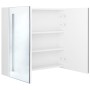 Armario de baño con espejo LED blanco brillante 62x14x60 cm de vidaXL, Tocadores de baño - Ref: Foro24-326524, Precio: 118,41...