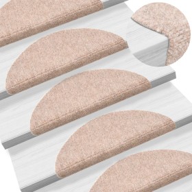 Self-adhesive stair tread mat 5 units 56x17x3 cm brown by vidaXL, Stair mats - Ref: Foro24-149674, Price: 17,55 €, Discount: %