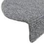 Alfombrillas de escaleras autoadhesivas 5 uds gris 65x21x4 cm de vidaXL, Alfombrillas para escalones - Ref: Foro24-149704, Pr...