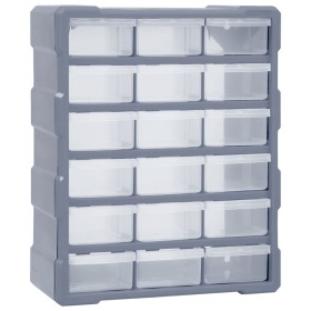 Multi-drawer organizer with 18 intermediate drawers 38x16x47 cm by vidaXL, Toolboxes - Ref: Foro24-149598, Price: 43,99 €, Di...