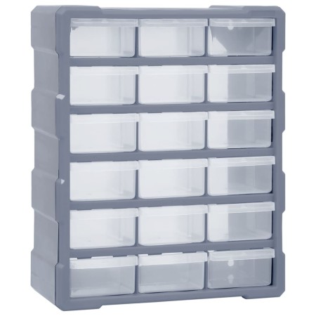 Multi-drawer organizer with 18 intermediate drawers 38x16x47 cm by vidaXL, Toolboxes - Ref: Foro24-149598, Price: 45,81 €, Di...