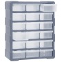 Organizador multicajones con 18 cajones intermedios 38x16x47 cm de vidaXL, Cajas de herramientas - Ref: Foro24-149598, Precio...