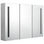 Armario de baño con espejo LED gris hormigón 89x14x62 cm de vidaXL, Tocadores de baño - Ref: Foro24-326525, Precio: 154,86 €,...