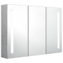 Armario de baño con espejo LED gris hormigón 89x14x62 cm de vidaXL, Tocadores de baño - Ref: Foro24-326525, Precio: 154,86 €,...