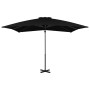 Cantilever parasol with black aluminum pole 250x250 cm by vidaXL, Umbrellas - Ref: Foro24-46986, Price: 94,86 €, Discount: %