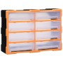 Multi-drawer organizer with 8 large drawers 52x16x37 cm by vidaXL, Toolboxes - Ref: Foro24-149599, Price: 52,55 €, Discount: %