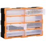 Multi-drawer organizer with 8 large drawers 52x16x37 cm by vidaXL, Toolboxes - Ref: Foro24-149599, Price: 52,55 €, Discount: %