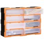 Multi-drawer organizer with 8 large drawers 52x16x37 cm by vidaXL, Toolboxes - Ref: Foro24-149599, Price: 52,55 €, Discount: %