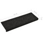 Stair mats 5 units black 65x21x4 cm by vidaXL, Stair mats - Ref: Foro24-149726, Price: 20,64 €, Discount: %