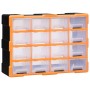 Multi-drawer organizer with 16 medium drawers 52x16x37 cm by vidaXL, Toolboxes - Ref: Foro24-149601, Price: 53,99 €, Discount: %