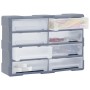 Organizador multicajones con 8 cajones grandes 52x16x37 cm de vidaXL, Cajas de herramientas - Ref: Foro24-149600, Precio: 58,...