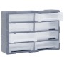 Organizador multicajones con 8 cajones grandes 52x16x37 cm de vidaXL, Cajas de herramientas - Ref: Foro24-149600, Precio: 58,...