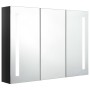 Armario de baño con espejo LED negro brillante 89x14x62 cm de vidaXL, Tocadores de baño - Ref: Foro24-326526, Precio: 154,73 ...