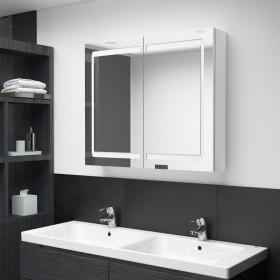 Bathroom cabinet with bright white LED mirror 80x12x68 cm by vidaXL, bathroom vanities - Ref: Foro24-326517, Price: 162,99 €,...