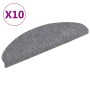 Self-adhesive stair mats 10 pcs gray 65x21x4 cm by vidaXL, Stair mats - Ref: Foro24-149705, Price: 25,39 €, Discount: %