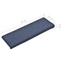 Stair mats 10 units blue 65x21x4 cm by vidaXL, Stair mats - Ref: Foro24-149781, Price: 42,33 €, Discount: %