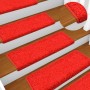 Alfombrillas de escalera 5 unidades rojo 65x21x4 cm de vidaXL, Alfombrillas para escalones - Ref: Foro24-149828, Precio: 28,5...