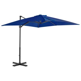 Cantilever umbrella with light blue aluminum pole 250x250cm by vidaXL, Umbrellas - Ref: Foro24-46987, Price: 96,99 €, Discoun...