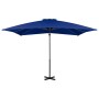 Cantilever umbrella with light blue aluminum pole 250x250cm by vidaXL, Umbrellas - Ref: Foro24-46987, Price: 95,97 €, Discoun...