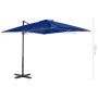 Cantilever umbrella with light blue aluminum pole 250x250cm by vidaXL, Umbrellas - Ref: Foro24-46987, Price: 95,97 €, Discoun...