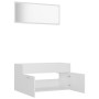 Conjunto de muebles de baño 2 piezas contrachapada blanco de vidaXL, Muebles de baño - Ref: Foro24-804800, Precio: 78,02 €, D...