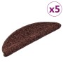 Stair mats 5 units brown 56x17x3 cm by vidaXL, Stair mats - Ref: Foro24-149788, Price: 31,04 €, Discount: %