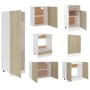 Küchenmöbel-Set 7-teilig Holzwerkstoff Eiche von vidaXL, Küchenschränke - Ref: Foro24-3067634, Preis: 498,99 €, Rabatt: %