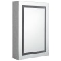 Armario de baño con espejo y LED gris hormigón 50x13x70 cm de vidaXL, Tocadores de baño - Ref: Foro24-326488, Precio: 122,03 ...