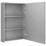 Badezimmerschrank mit Spiegel und LED betongrau 50x13x70 cm von vidaXL, Badezimmerwaschtische - Ref: Foro24-326488, Preis: 12...