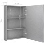 Badezimmerschrank mit Spiegel und LED betongrau 50x13x70 cm von vidaXL, Badezimmerwaschtische - Ref: Foro24-326488, Preis: 12...