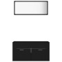 Juego de muebles de baño 2 pzas madera contrachapada negro de vidaXL, Muebles de baño - Ref: Foro24-804801, Precio: 89,70 €, ...