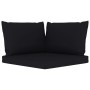 8-piece garden furniture set with black cushions by vidaXL, Garden sets - Ref: Foro24-3067531, Price: 496,41 €, Discount: %