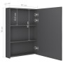 Armario de baño con espejo y LED gris 50x13x70 cm de vidaXL, Tocadores de baño - Ref: Foro24-326490, Precio: 129,99 €, Descue...