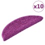 Stair mats 10 units purple 56x17x3 cm by vidaXL, Stair mats - Ref: Foro24-149793, Price: 43,44 €, Discount: %