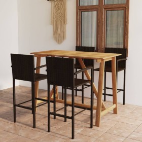 Brown 5-piece garden bar set by vidaXL, Garden sets - Ref: Foro24-3067968, Price: 370,30 €, Discount: %