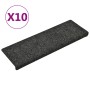 Stair treads 10 units gray 65x21x4 cm by vidaXL, Stair mats - Ref: Foro24-149725, Price: 33,48 €, Discount: %