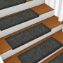 Alfombrillas de escalera 10 unidades gris 65x21x4 cm de vidaXL, Alfombrillas para escalones - Ref: Foro24-149725, Precio: 33,...