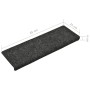 Stair treads 10 units gray 65x21x4 cm by vidaXL, Stair mats - Ref: Foro24-149725, Price: 33,48 €, Discount: %