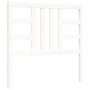 White solid wood bed frame with headboard 90x200 cm by vidaXL, Beds and slatted bases - Ref: Foro24-3193907, Price: 98,66 €, ...