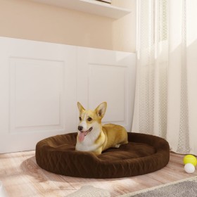 Braunes Hundebett aus Plüsch, 90 x 70 x 23 cm von vidaXL, Betten für Hunde - Ref: Foro24-171392, Preis: 35,22 €, Rabatt: %