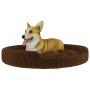 Braunes Hundebett aus Plüsch, 90 x 70 x 23 cm von vidaXL, Betten für Hunde - Ref: Foro24-171392, Preis: 35,22 €, Rabatt: %