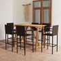 Brown 7-piece garden bar set by vidaXL, Garden sets - Ref: Foro24-3067971, Price: 491,47 €, Discount: %