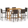 Brown 7-piece garden bar set by vidaXL, Garden sets - Ref: Foro24-3067971, Price: 491,47 €, Discount: %