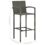 Gartenbar-Set 5 Stück grau von vidaXL, Gartensets - Ref: Foro24-3067970, Preis: 376,01 €, Rabatt: %