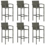 Garden bar set 7 pieces gray by vidaXL, Garden sets - Ref: Foro24-3068018, Price: 527,45 €, Discount: %