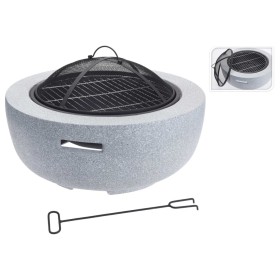 ProGarden Brasero con rejilla BBQ redondo gris claro 60x25 cm de ProGarden, Chimeneas - Ref: Foro24-436228, Precio: 160,08 €,...